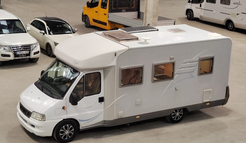 HYMER TRAMP 664 PERFILADA CAMA FRANCESA, GAMA ALTA. lleno